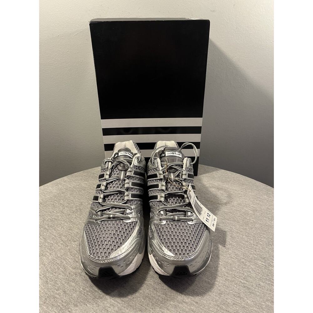 Adidas Adistar Control 5 Grey Silver Metallic Running Sneakers Men's 11 - JQ4165 - Picture 4 of 12